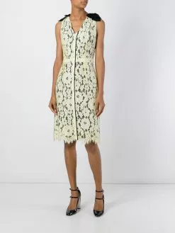 Marc Jacobs floral lace midi dress