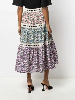 Marc Jacobs floral print A-line skirt