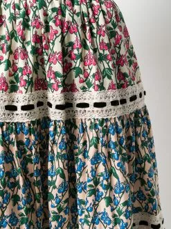 Marc Jacobs floral print A-line skirt