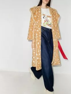 Marc Jacobs animal print tied waist coat