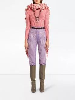 Marc Jacobs belted ribbed-knit jumper