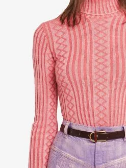 Marc Jacobs belted ribbed-knit jumper