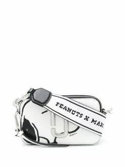 Marc Jacobs x Peanuts The Snapshot logo plaque crossbody bag