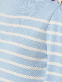 Marc Jacobs striped knit jumper with button detail