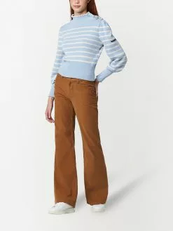 Marc Jacobs striped knit jumper with button detail