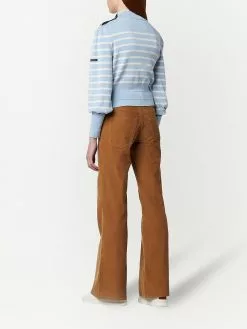 Marc Jacobs striped knit jumper with button detail