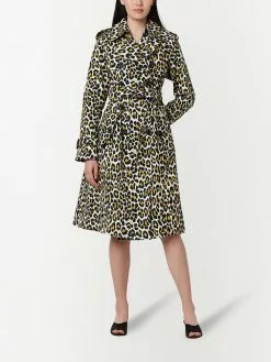 Marc Jacobs leopard-print trench coat