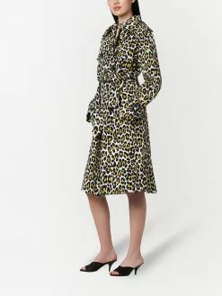 Marc Jacobs leopard-print trench coat