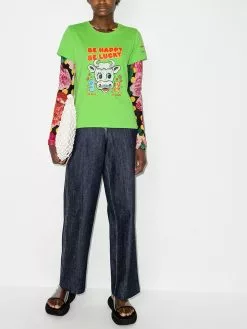 Marc Jacobs X Magda Archer Be Happy Be Lucky cotton T shirt 11 Marc Jacobs x Magda Archer Be Happy Be Lucky cotton T-shirt
