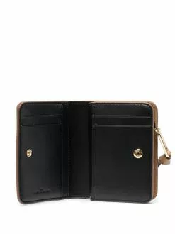 Marc Jacobs Softshot logo zipped wallet