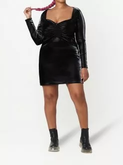 Marc Jacobs sweetheart-neck long-sleeve dress