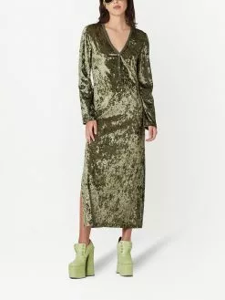 Marc Jacobs Henley velvet-effect dress