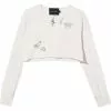 Marc Jacobs The Cropped Tattoo Henley cotton cardigan