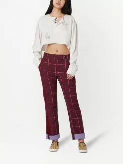 Marc Jacobs The Cropped Tattoo Henley cotton cardigan