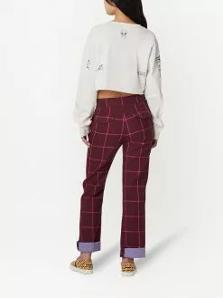 Marc Jacobs The Cropped Tattoo Henley cotton cardigan