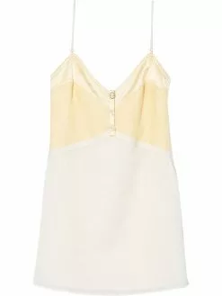 Marc Jacobs spaghetti-strap two-tone dress