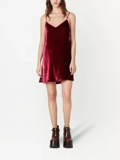 Marc Jacobs velvet-effect slip dress