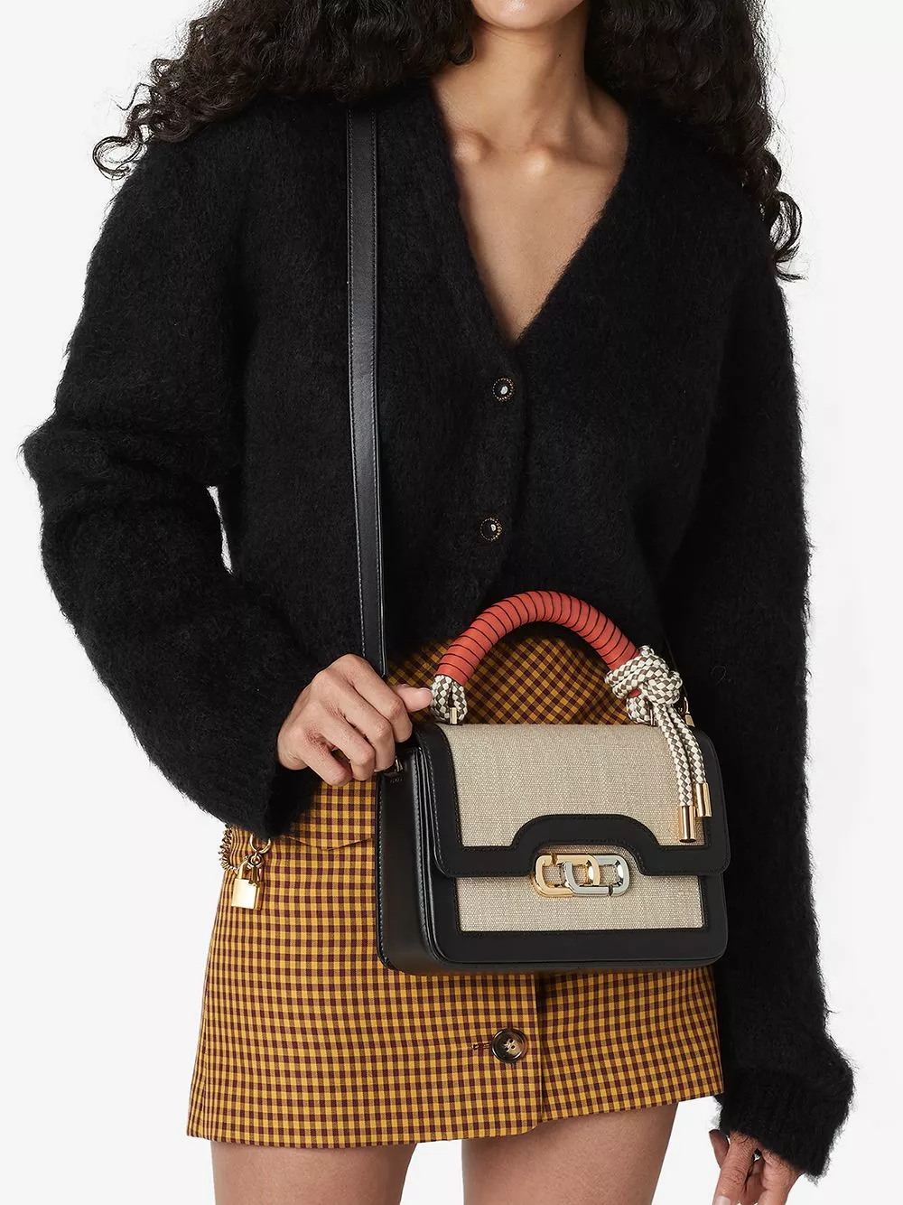 Marc Jacobs The J Link Twist canvas tote bag 7 Marc Jacobs The J Link Twist canvas tote bag