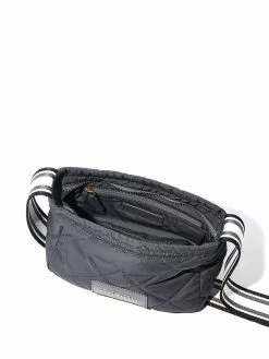 Marc Jacobs logo patch quilted messenger bag