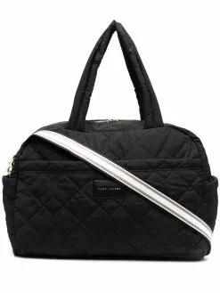 Marc Jacobs logo-patch luggage bag