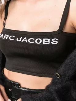 Marc Jacobs The Bandeau intarsia-knit top