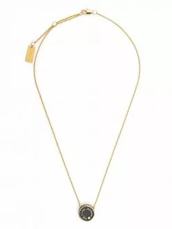Marc Jacobs logo-plaque pendant necklace