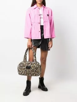 Marc Jacobs small The Weekender leopard-print quilted duffle bag