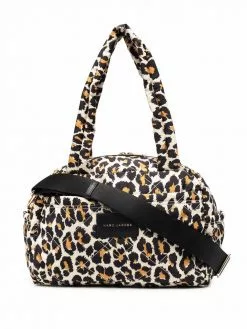 Marc Jacobs small The Weekender leopard-print quilted duffle bag