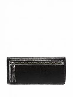Marc Jacobs The Bold Colorblocked Open Face logo-debossed wallet