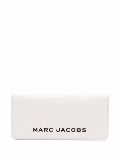 Marc Jacobs The Bold Colorblocked Open Face logo-debossed wallet
