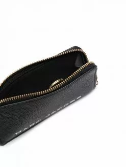 Marc Jacobs small The Bold Top Zip logo-debossed wallet