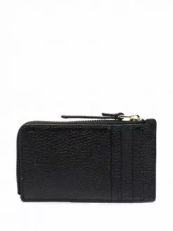 Marc Jacobs small The Bold Top Zip logo-debossed wallet
