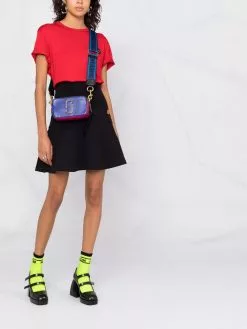 Marc Jacobs logo-plaque colour-block satchel bag