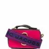 Marc Jacobs logo-plaque colour-block leather crossbody bag