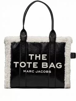 Marc Jacobs The Crinkle shearling large tote