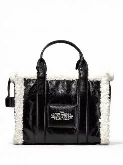 Marc Jacobs The Crinkle shearling small tote