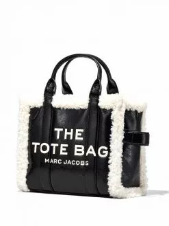 Marc Jacobs The Crinkle shearling small tote