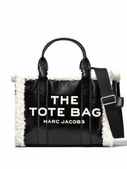 Marc Jacobs The Crinkle shearling small tote