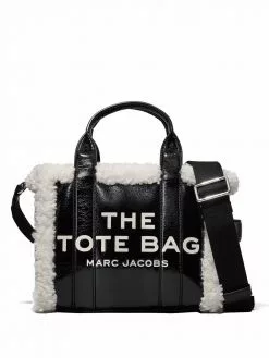 Marc Jacobs The Crinkle shearling mini tote