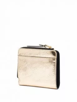 Marc Jacobs The Metallic bold mini compact zip wallet