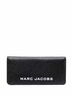 Marc Jacobs logo-print pebbled wallet