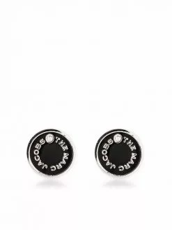 Marc Jacobs enamelled-logo stud earrings