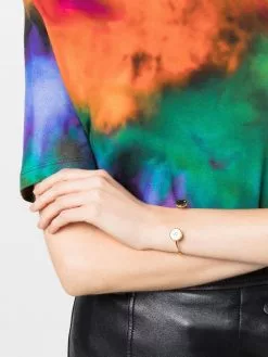 Marc Jacobs enamelled-logo bangle