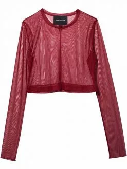 Marc Jacobs The Cropped Mesh long-sleeve T-shirt