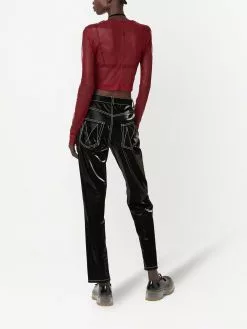 Marc Jacobs The Cropped Mesh long-sleeve T-shirt
