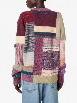 Marc Jacobs patchwork-design long-sleeve jumper