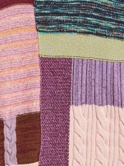 Marc Jacobs patchwork-design long-sleeve jumper