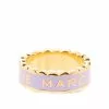 Marc Jacobs The Medallion scallop-edge ring