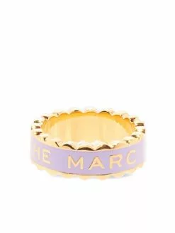 Marc Jacobs The Medallion scallop-edge ring