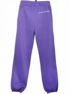 Marc Jacobs embroidered logo ankle-length trousers